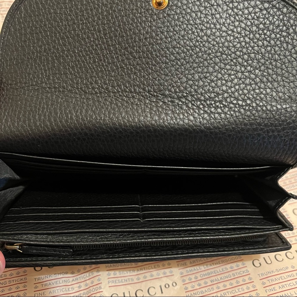 NEW Authentic RARE Gucci Marmont Large/Long Continental Leather Wallet - Picture 8 of 16